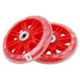 thumbnail image 3 of Roues de Trottinette LED pour Enfants 110mm Lumières FLASH Cascade Poussoir Roulements Rouges, 3 of 9
