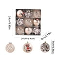 thumbnail image 3 of Wooowa 9Pcs 3.15 ” Christmas Ball Ornaments Christmas Tree Ornaments Xmas Balls Bulbs for Holiday Wedding Party Christmas Tree Decoration, 3 of 6