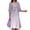 Light Purple, variant on Women's Elegant Floral Chiffon Dress Casual Party Two Piece Ensemble Lightweight Breathable Light Blue L
