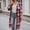 Hot Pink, variant on VXARARL Women's Flannel Shirts Long Plaid Shacket Button Down Office Work Jackrts | Flannel Shirt Women Dark Green 2XL