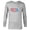 Athletic Heather, variant on Star Wars Rebel X-wing Fighter Red White & Blue USA America - Long Sleeve T-Shirt for Men - Customized-Athletic Heather