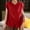 Red, variant on ZunFeo Womens Relaxed Fit Sleeveless Button Down Shirt with Ruffle Neck, Army Green, Plus Size Available,Size XL