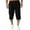 Z14-Black, variant on Men's Capri Shorts Casual Baggy Knee Length 3/4 Pants Summer Elastic Waist Lightweight Beach Pants Drawstring Lounge Shorts with Pockets 2026