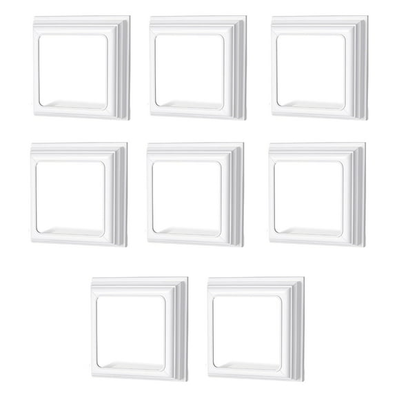 Porch Column Wrap Post Skirts Smooth Finishing Column Wrap Stair Rail Post Cover 4/8pcs for Porch Deck Use