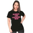thumbnail image 4 of Donut Let Breast Cancer Win Womens Fitted Plus Size Graphic Tee Brisco Brands 2X, 4 of 5