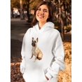 thumbnail image 2 of French Bulldog Sitting Hoodie Women -SPIdeals Designs, Female Medium, 2 of 4