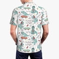 thumbnail image 6 of Wukai Music Lover Dinosaur Men’s Polo Shirts,Quick-Dry Athletic Shirt,Classic Fit Shirts-XX-Large, 6 of 8