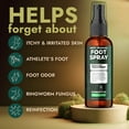 thumbnail image 4 of Foot Spray with Tea Tree Oil | Antifungal Treatment for Jock Itch, Nail Fungus & Ringworm | Fast Absorbing & Deep Penetrating Relief | Soothes Itching & Burning | 120ml, 4 of 6