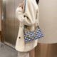 thumbnail image 1 of Retro Plaid Pattern Messenger Tote Bag Mujer PU Cadena Hobo Hobo (Azul) Tmvgtek Para estrenar, 1 of 9