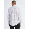 thumbnail image 3 of Free Assembly Men's Cotton Button Down Oxford Shirt with Long Sleeves, Sizes XS-3XL, 3 of 5