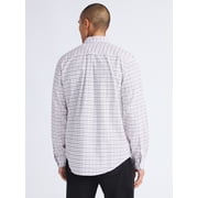 Free Assembly Mens Cotton Button Down Oxford Shirt with Long Sleeves, Sizes XS-3XL