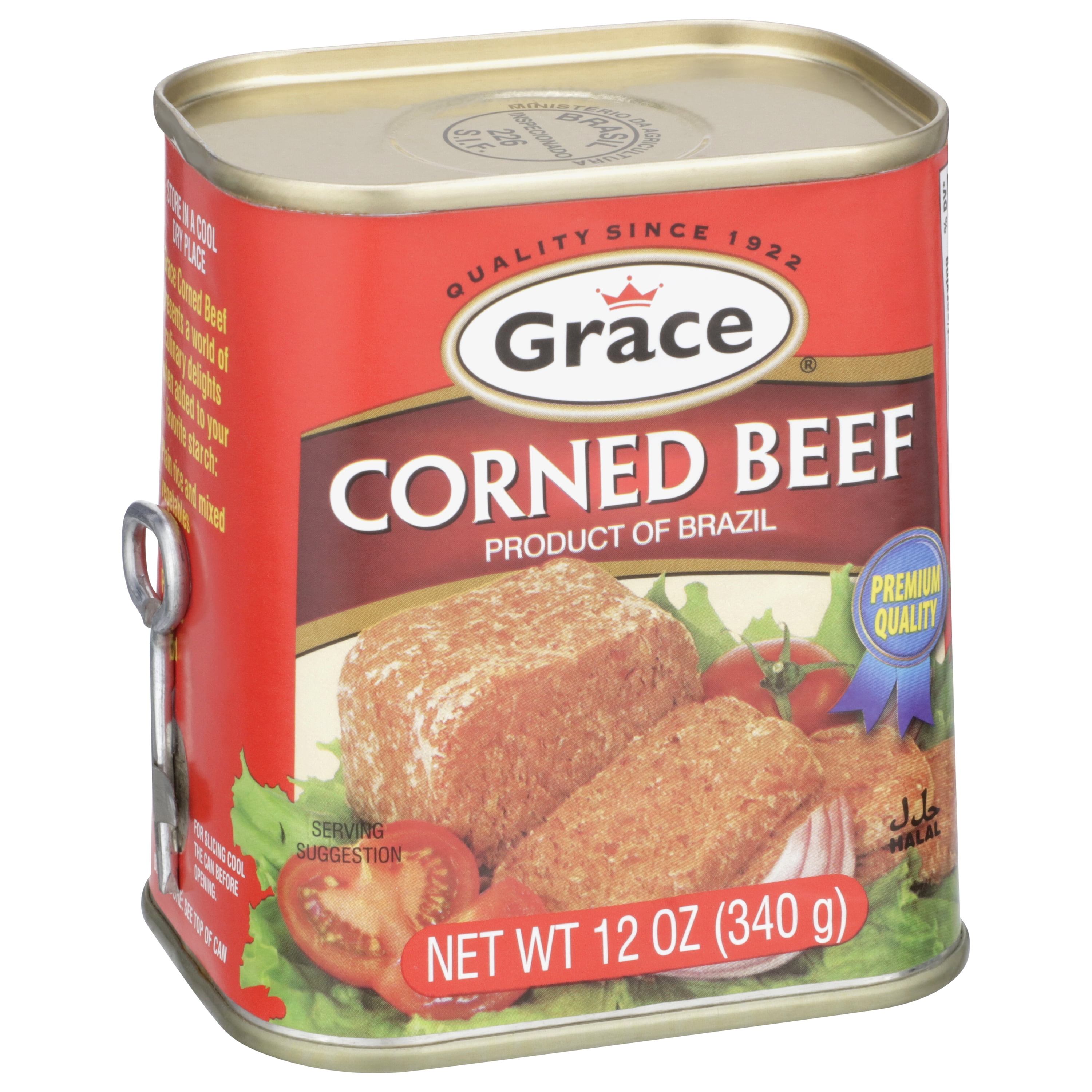 (2 pack) Grace Corned Beef, 12 oz Can, High-Quality Premium Meat