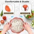 thumbnail image 4 of 10" Pro Chicken Shredder Tool Twist Large for Kitchen, BPA-Free Food-Safe Meat Grinder, Visible Chicken Breast Meat Shredder with Strong Anti-Slip Bottom & Ergonomic Handle, Orange, 4 of 16