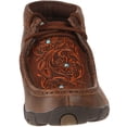 thumbnail image 2 of Women's Twisted X WDM0081 Driving Moc Chukka Boot Brown/Tooled Flowers Leather 5.5 M, 2 of 5