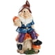 thumbnail image 1 of Garden Gnome - Traditional Hand Painted Garden Gnome, Funny Humorous Garden Gnome For Outdoors, Height 19cm, 1 of 4