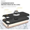 thumbnail image 5 of [PST] iPhone 7 / 8 / SE (2nd Gen.) Ring Case, Hybrid Magnetic Kickstand Case Cover with Invisible Ring Stand, 5 of 5