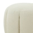 thumbnail image 4 of SAFAVIEH Couture Maxine Glam Boucle Tufted Ottoman, Ivory/Gold, 4 of 6
