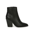 thumbnail image 2 of Bamboo Pointed Toe Stacked Chunky Heel Ankle Bootie 20364, 2 of 6