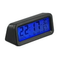 thumbnail image 3 of Car Clock Solar Power Temperature Humidity Gauge Backlight Dashboard Clock, 3 of 6
