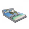 thumbnail image 3 of Beach Bedding Set with Sheet & Covers, Hammock Under Palm Leaves in Heaven Beach Paradise Caribbean Peace Sun Summer Print, Printed Bedroom Decor 2 Shams, 4 Sizes, Multicolor, by Ambesonne, 3 of 3