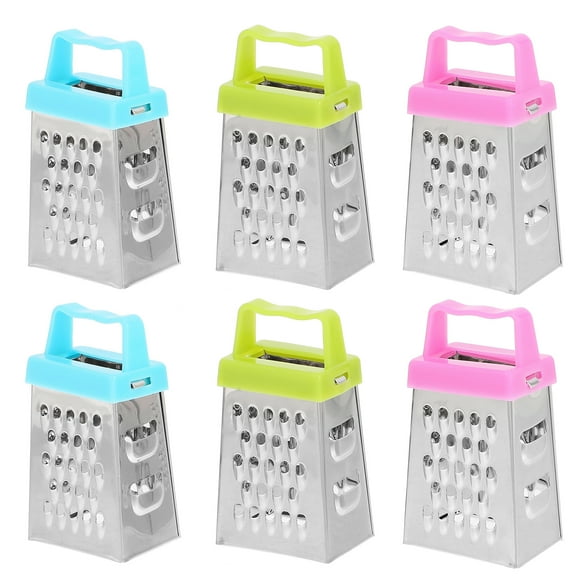 Caja de acero inoxidable de 6 piezas rallador