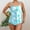 #248-Light Blue, variant on Haivin Women's Tankini Swimsuit Set, Plus Size Floral Print with Spaghetti Straps, Two Piece Bathing Suit for Swimming and Beach Vacation