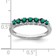 thumbnail image 2 of 14K White Gold Created Alexandrite And Diamond 7-Stone Ringsize 7 - Jbsp, 2 of 5