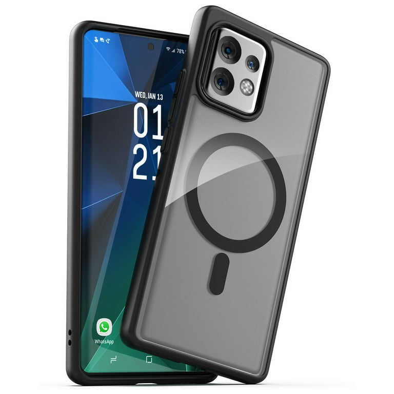 Encased MAG Case for Motorola Edge Plus 2023 - Compatible with MagSafe, Magnetic Charging and Accessories (Moto Edge+ 2023) Clear
