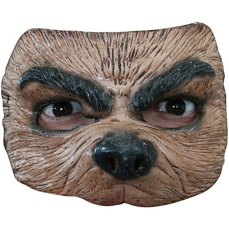 Half Wolf Mask Halloween Accessory