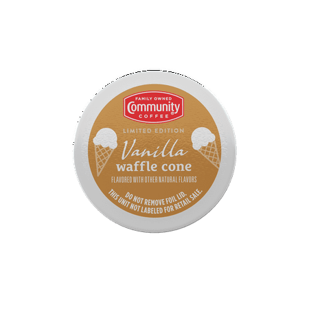 Community Coffee Vanilla Waffle Cone Flavored Keurig Coffee Pods, 24 Ct