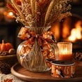thumbnail image 5 of Orange Black Spiderweb Gift Wrapping Ribbon, Halloween Wired Edge Craft Ribbon for Fall Wreath DIY Decor, 141.73x2.48in, 5 of 6