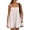 White #1, variant on Womens Summer Rompers Beach Vacation Spaghetti Strap Short Jumpsuits Square Neck Dressy Overalls with 2 Side Pockets White L