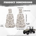 thumbnail image 7 of KUIFORTI Grey Camouflage UTV Seat Covers Seats Cover with Headrest Covers Polyester Easy Installation for Yamaha Rhino 700 660 450 2004-2021 Rhino UTV Accessories, 7 of 7