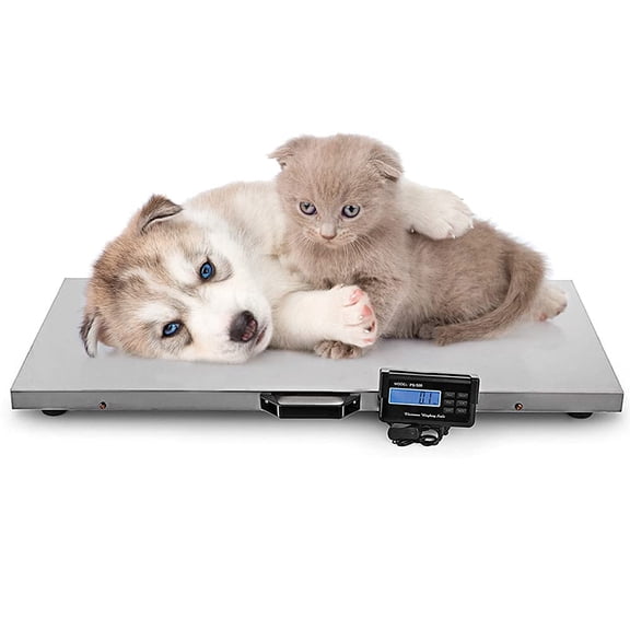 Miumaeov Digital Pet Scale 1100Lbs Animal Vet Hog Pet Dog Sheep Goat Scale Animal Weight