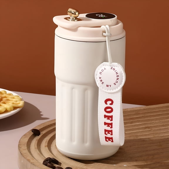ACDANC 2026 New 14 Oz Stainless Steel Coffee Mug,Vacuum Insulated Tumbler with Temperature Display,Coffee Thermos Outdoor,Camping Mug with Leak-Proof Lid,Portable Cups for Keep Hot/Ice