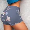 thumbnail image 4 of Lsque Watercolor Flowers Butterfly Pattern High Waisted Biker Shorts for Women-Tummy Control Fitness Athletic Workout Running Yoga Gym Shorts,Moisture-Wicking-X-Large, 4 of 9