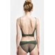 thumbnail image 3 of Ropa interior de mujer con copa triangular fina sin aro de acero, espalda de encaje, hombros descubiertos, gran forma de U, sin espalda, 3 of 6