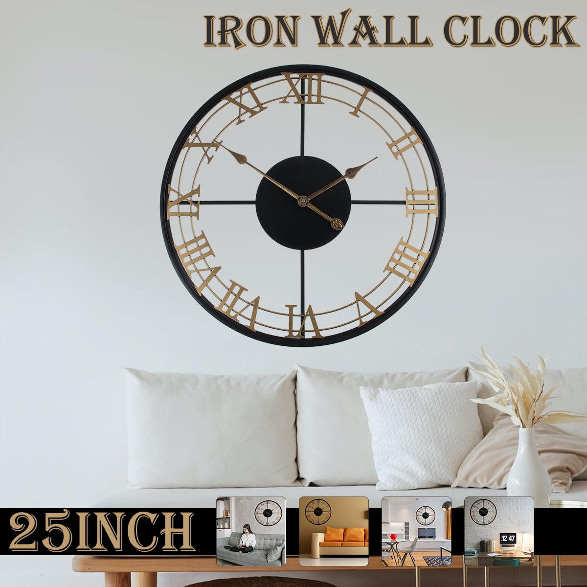 New Hometime Square Wooden Wall Clock Abilene Wall Clock RRP £25.99 OFFER 