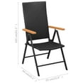 thumbnail image 4 of vidaXL Garden Chairs 4 pcs Poly Rattan Black, 4 of 4