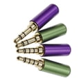 thumbnail image 6 of Welding Male 3.5 Plug Cable Adapter DIY 4 Poles 3.5MM Stereo Audio Connector 3.5 Jack Adapter 3.5MM Plug Male Headphone Jack 3.5MM Balanced Headphone Audio Plug ROSE GOLD, 6 of 8