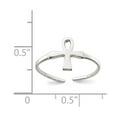 thumbnail image 2 of FB Jewels Sterling Silver Ankh (Egyptian Cross) Toe Ring, 2 of 2
