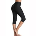 thumbnail image 5 of Womens Swim Pants High Waisted Elastic Swimming Leggings Stretch Swim Capris Sporty Long Swim Board Shorts, 5 of 7