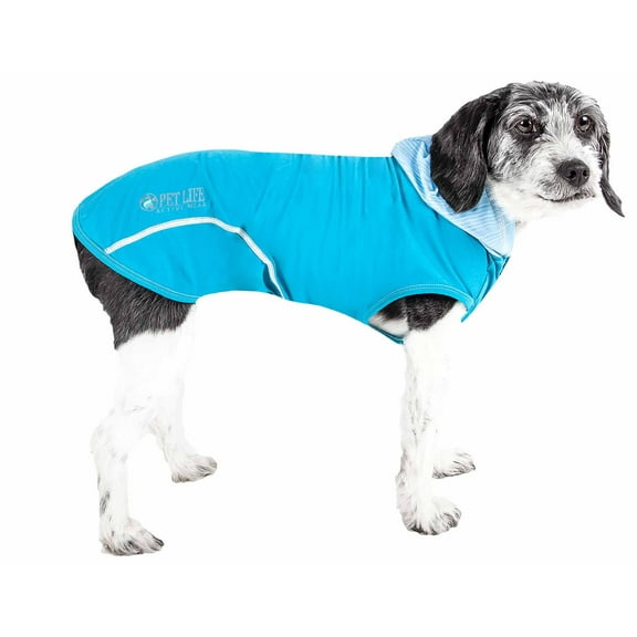 Pet Life ® Active 'Pull-Rover' 4-Way Stretch Sleeveless Fitness Yoga Dog T-Shirt Hoodie