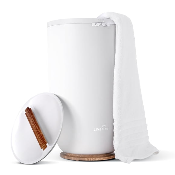 Calentador de toallas LiveFine, tamaño grande, con temporizador y apagado automático