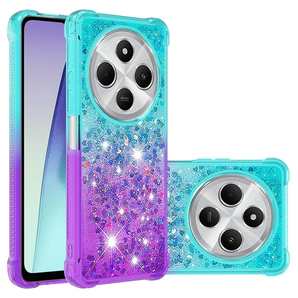 Funda GANGXUN para Xiaomi Redmi 14C Transparente con Brillos