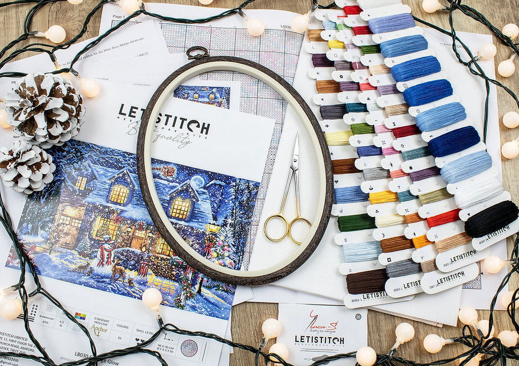 Letistitch Cottage Glow Counted Cross-Stitch Kit