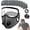Dark Gray, variant on Reusable Carbon Filter Dust Mask With Eye Protection, Breathable 6-Layer Filtration for Woodworking, Cycling, Outdoor Work
