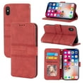 thumbnail image 5 of Dteck Compatible For iPhone XR 6.1 inch multi-functional Flip Wallet Case,360 Protection Luxury PU Leather Magnetic Closure Stand Cover with Wrist Strap.For iPhone XR,Red, 5 of 10