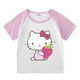 thumbnail image 5 of Hello Kitty-ropa transpirable de algodón puro para niños, conjunto de dos piezas, moda informal para niñas, pantalones cortos de manga corta, traje deportivo para niño, 5 of 5