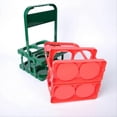 thumbnail image 4 of 6 Hole Foldable Beer Bottle Holder, Bar Drink Holder Container Red, 4 of 5